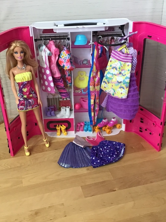 Barbie Other - Barbie Doll and Closet with Clothes